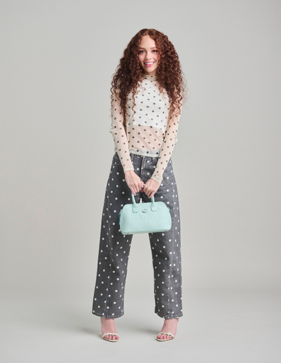 Bolsa satchel dove polly pocket para mujer 7