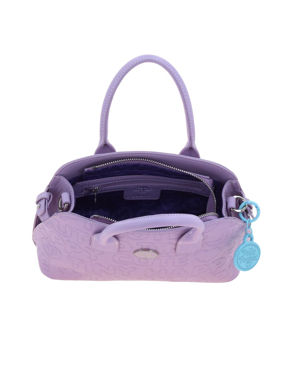 Bolsa satchel dove polly pocket para mujer 3