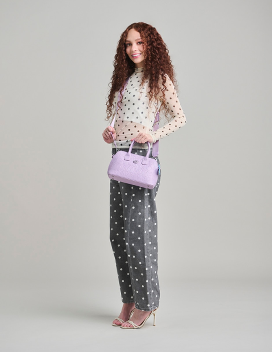 Bolsa satchel dove polly pocket para mujer 4