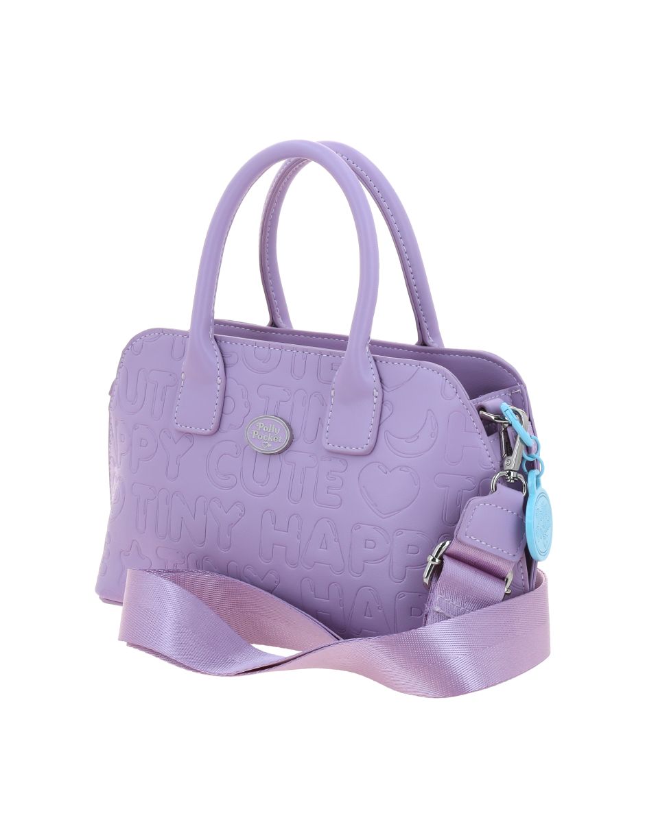Bolsa satchel dove polly pocket para mujer 6