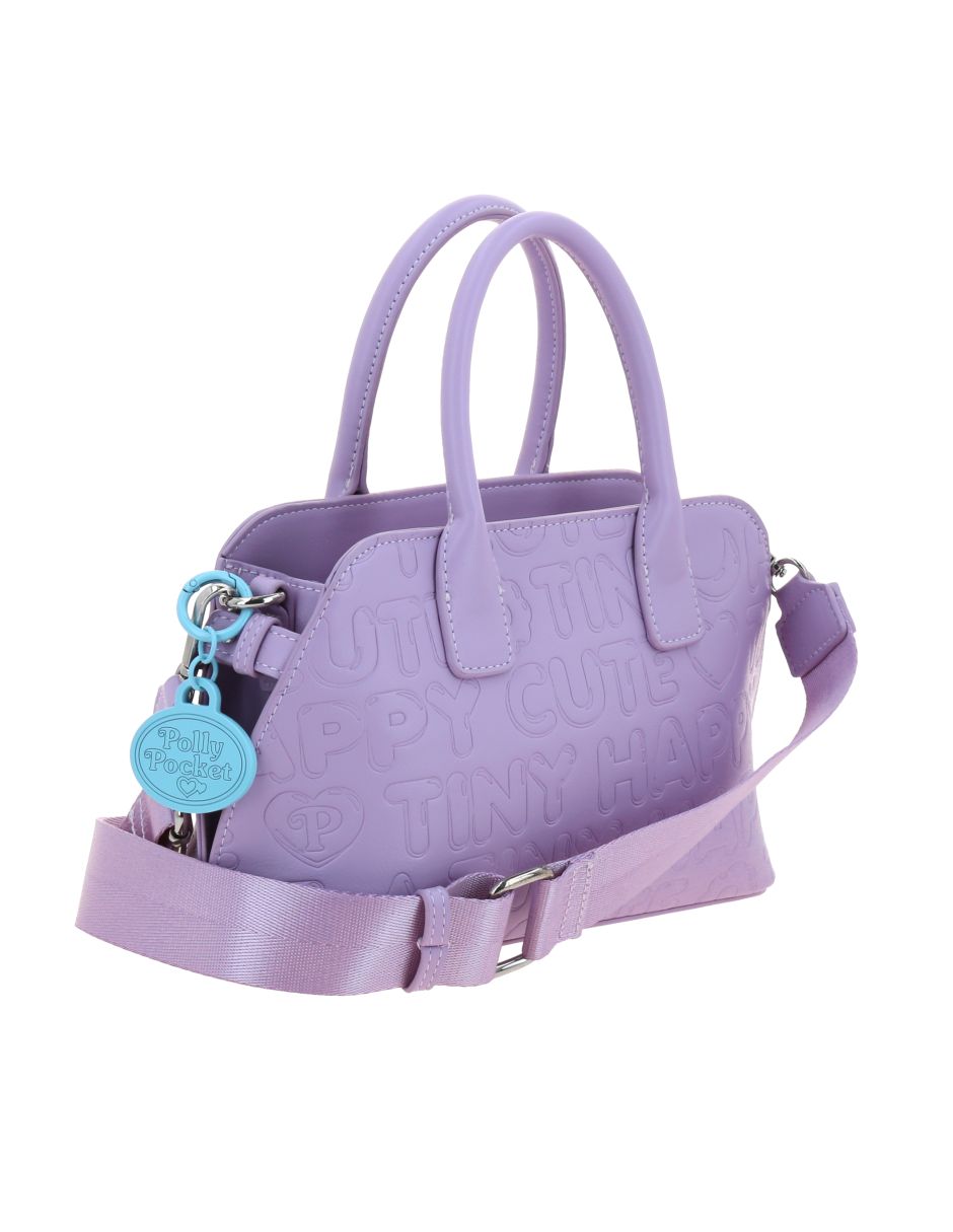 Bolsa satchel dove polly pocket para mujer 7