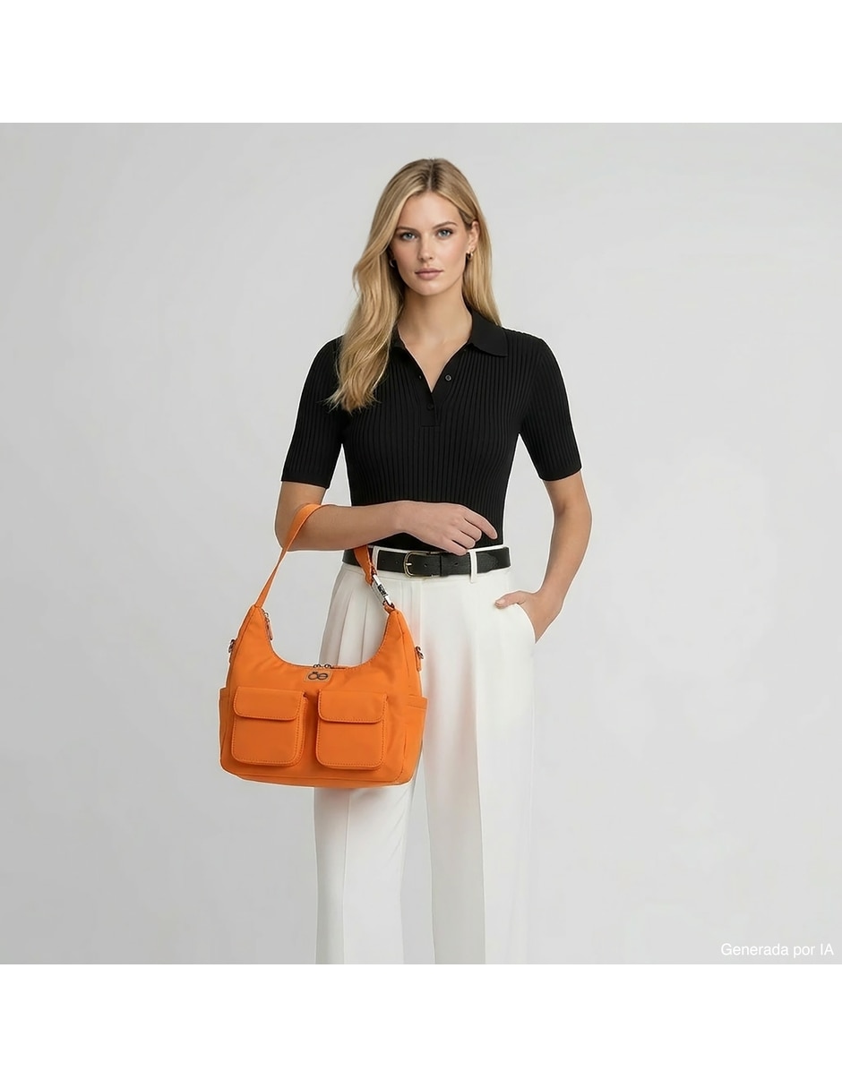 Bolsa hobo ilisfania de piel para mujer