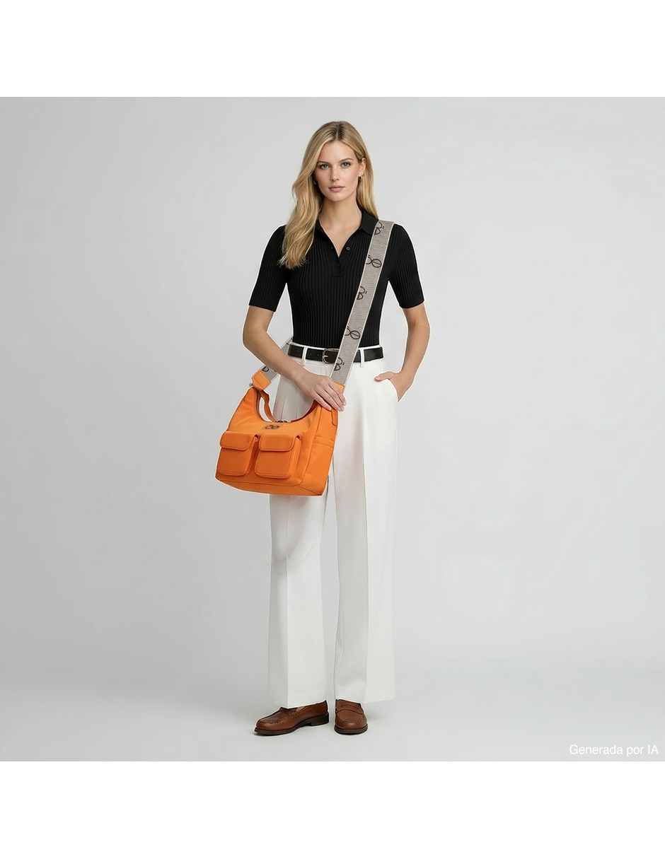 Bolsa hobo ilisfania de piel para mujer