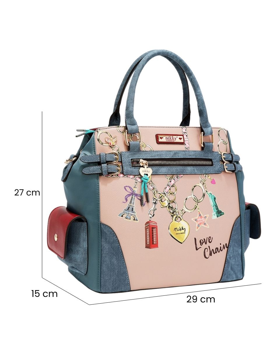 Set/Bolsa Satchel LOVE CHAIN No aplica de Poliuretano para (si aplica) Mujer 7