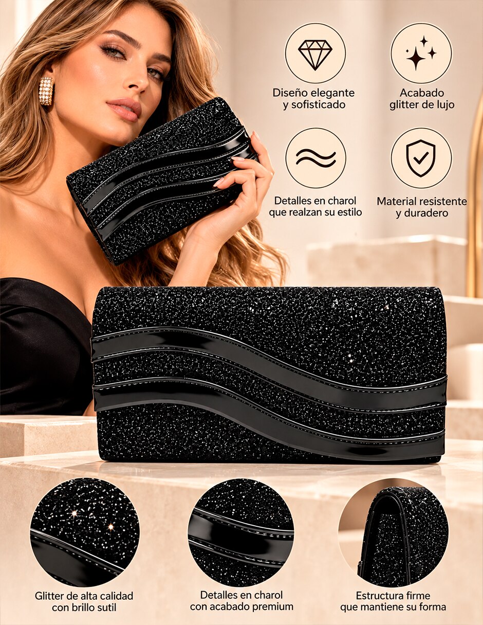 Bolsa clutch para mujer 6