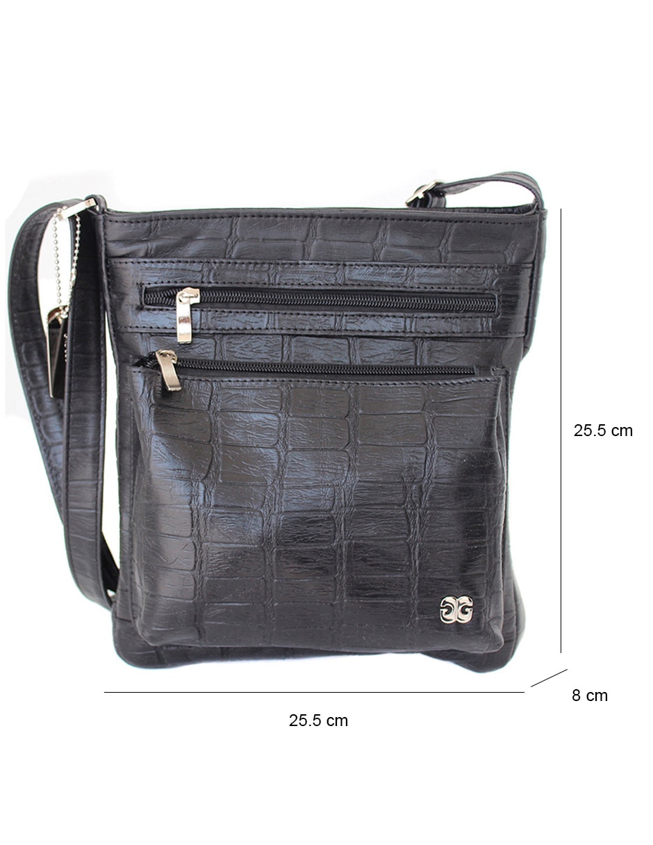 Bolsa crossbody Gino Goganni de piel para mujer