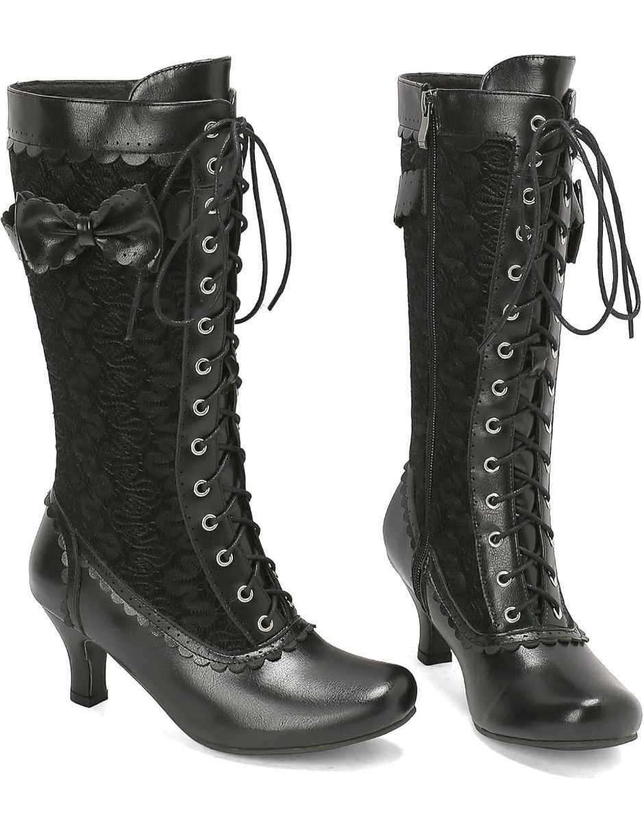 Bota media pierna gwin para mujer