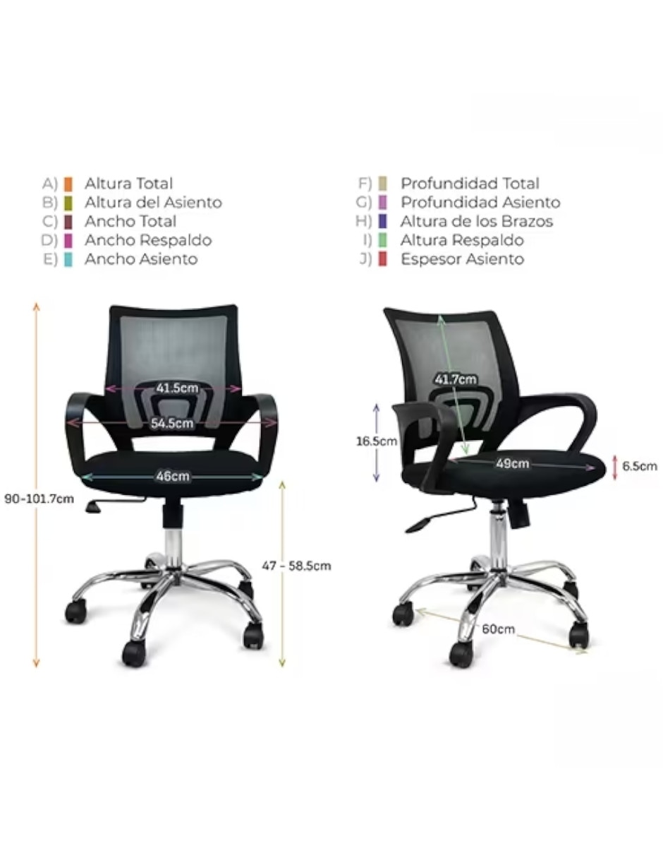 Silla de escritorio levanto ho de acero 2